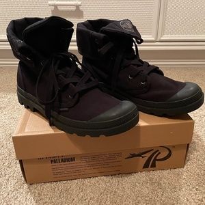 Palladium Pallabrouse Baggy Black Mens Boots sz 9.5 US - New - Never Worn